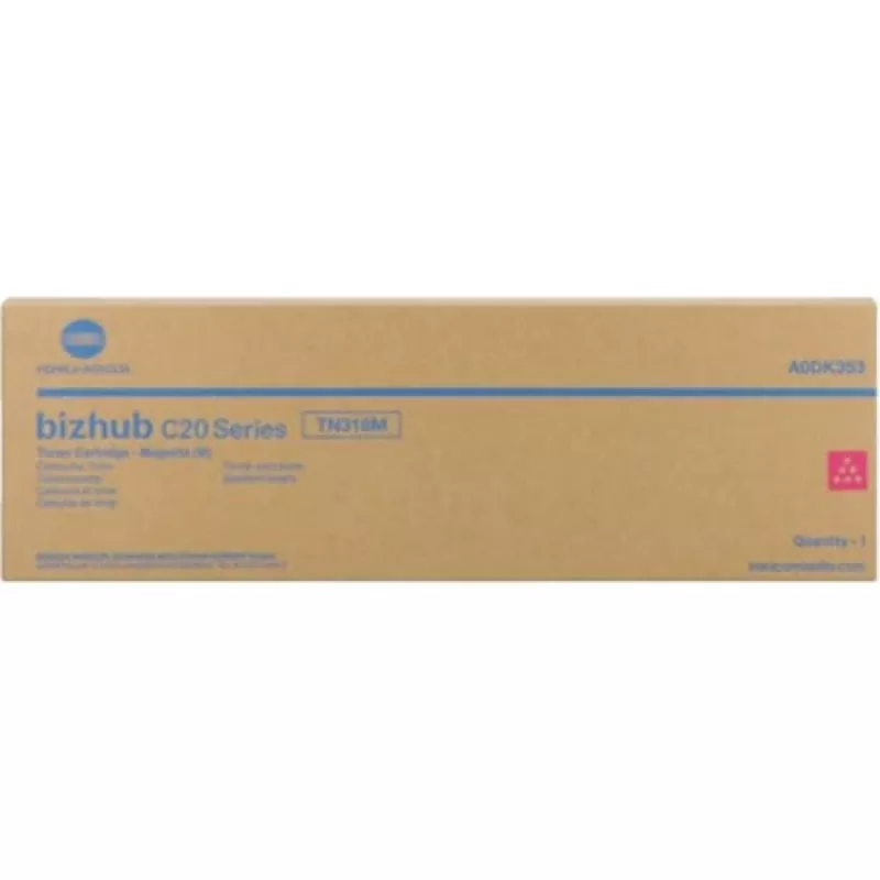 Cartucho de toner original Konica Minolta TN-318C ciano A0DK453