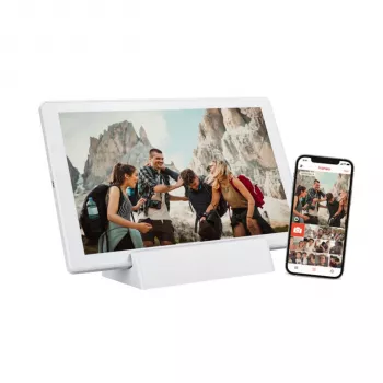 Moldura digital Braun DigiFrame 1011 WiFi Mobile 25,7 cm (10,1 polegadas) branca
