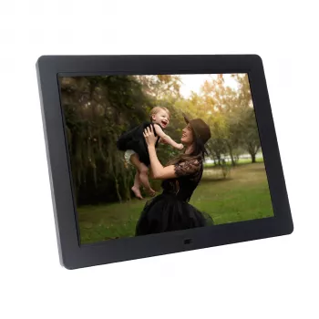 Moldura digital Braun DigiFrame 1594 15 polegadas, 16 GB de memória, entrada HDMI, preta