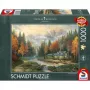 Schmidt Thomas Kinkade Studios Autumn Evening at the Lake Puzzle 1000 peças