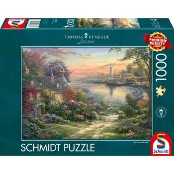 SCHMIDT SPIELE Thomas Kinkade Studios: Harbor in New England (1000 peças)
