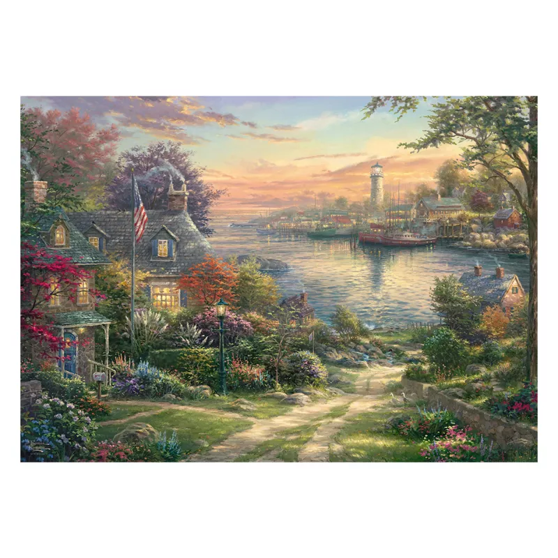 SCHMIDT SPIELE Thomas Kinkade Studios: Harbor in New England (1000 peças)