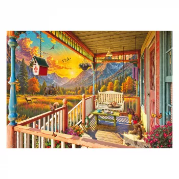 SCHMIDT SPIELE Bergland-Veranda Puzzle (1000 peças)