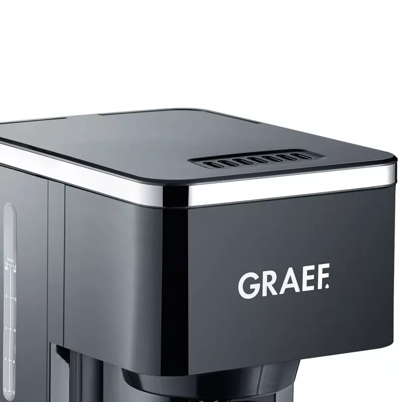 GRAEF Young FK 402 Máquina de café de filtro - 10 chávenas, 1,25 L, 1000 W, aço inoxidável/preto