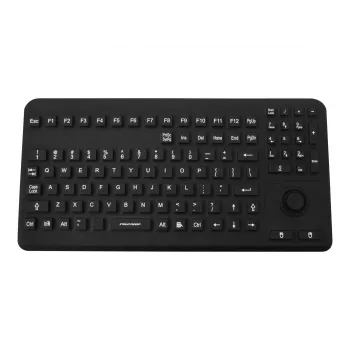 GETT InduKey InduProof Advanced TKG-104-MB-IP68-VESA-BLACK Teclado industrial, 104 teclas, IP68, montagem VESA, USB, preto