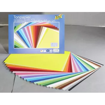 Folia Papel de artesanato cores sortidas 130 g/m² - 130 gsm