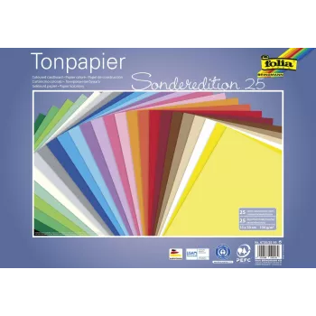 Folia Special Edition Papel colorido 25 cores diferentes 130 g/m² 25 folhas A4
