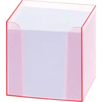 Folia 99072 Caixa de notas com borda fluorescente rosa