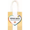 Folia Sacos de presente dourados brilhantes pequenos pack de 10