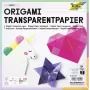 Folia Papel de Dobrar Transparente 20 x 20 cm, 20 folhas, 42 g/m², transparente