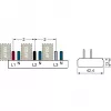 SIEMENS 5ST3675-0 Barra Coletora de Pinos 10mm² 3p/N 6xAFD+6xKomp. 12TE