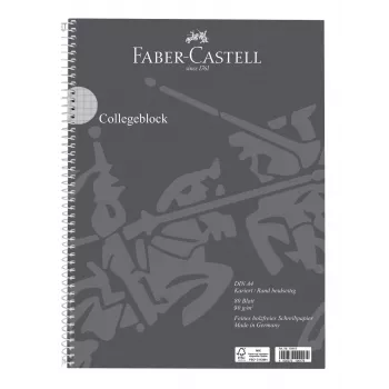 FABER-CASTELL bloco College quadriculado DIN A4 com margem