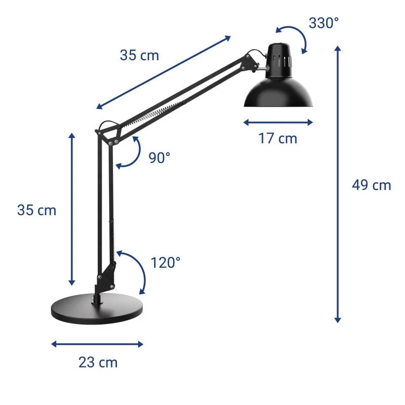 Jakob Maul GmbH MAULcircle candeeiro de secretária LED 6W branco neutro prateado