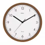 MAUL 9051476 relógio de parede de quartzo 30 cm x 5 cm madeira (escura) branco