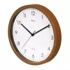 MAUL 9051476 relógio de parede de quartzo 30 cm x 5 cm madeira (escura) branco