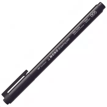 Tombow MONO Drawing Pen Fineliner 005 - preto - 0,20 mm