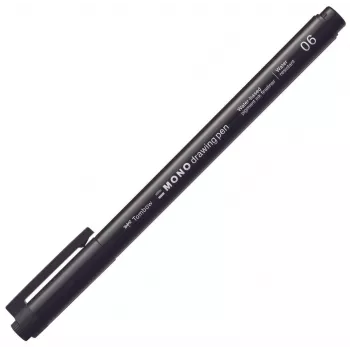 Tombow MONO Drawing Pen Fineliner preto 0,5 mm de espessura de traço