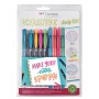 Tombow The Creative Study Kit com 4 canetas de esferográfica Reporter e 4 marcadores de texto Mono Edge