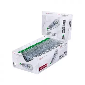 Corretor Tombow CT-CA4-20 MONO CA - fita branca 10 m x 4,2 mm - dispensador verde/transparente - 20 unid.