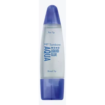 Cola líquida Tombow MONO Aqua com duas pontas, transparente, pack de 10
