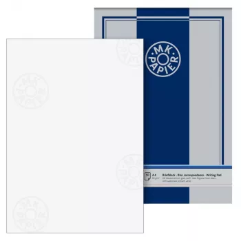 Papel de carta BRUNNEN com marca de água MK branco DIN A4 80 g/m² 1 bloco - 80 g/m²