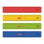 Régua BRUNNEN 20,0 cm vermelho amarelo verde ou azul