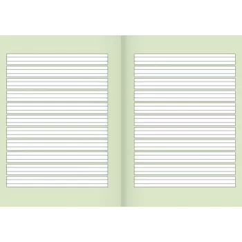 Caderno escolar reciclado BRUNNEN Lineatur 1 pautado com margem exterior, 1.º ano