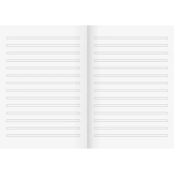 Caderno escolar reciclado BRUNNEN Lineatur 3 pautado sem margem, 3.º ano