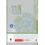BRUNNEN Caderno escolar reciclado Lineatur 4 pautado sem margem