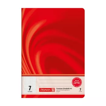 Caderno escolar BRUNNEN Vivendi Lineatur 7, quadriculado sem margem, A5, 16 folhas
