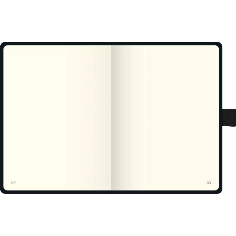 Caderno BRUNNEN KOMPAGNON A6 liso 192 páginas capa dura preto