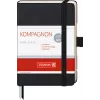 Caderno BRUNNEN KOMPAGNON A6 liso 192 páginas capa dura preto