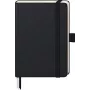 Caderno BRUNNEN KOMPAGNON A6 pautado - 96 folhas, capa dura, preto
