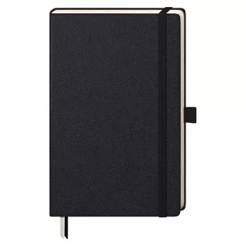 Caderno BRUNNEN KOMPAGNON A5 quadriculado preto 96 folhas