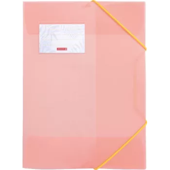 Pastas BRUNNEN Colours of Summer Collection, DIN A4, cores sortidas, pack de 3, polipropileno, fecho de elástico, capacidade 150 folhas
