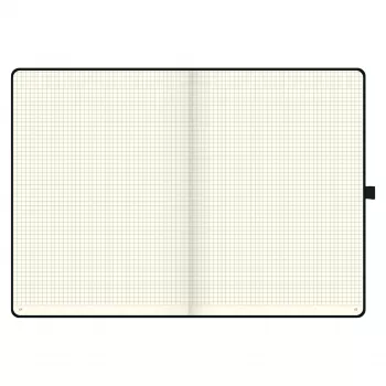 Caderno BRUNNEN KOMPAGNON A4 quadriculado preto 96 folhas