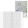 Caderno escolar Brunnen reciclado linha 26 quadriculado com margem A4 16 folhas 32 páginas 70 g/m² papel reciclado Blauer Engel