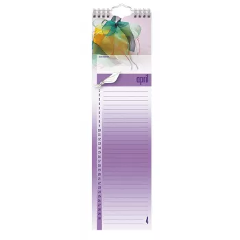 Calendário de aniversários BRUNNEN sem ano 9,5 x 34,5 cm (0000176424)