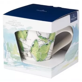 Caneca de porcelana Villeroy & Boch NewWave Caffe Deep Green 300 ml caixa de presente