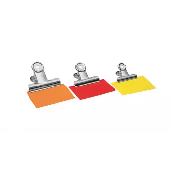 WEDO 64 21350 Clipe de aço niquelado, prateado, 50 mm, 100 unidades