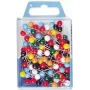 WEDO 56 199 alfinetes de marcação, 16 mm, cabeça de 6 mm, cores variadas