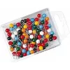 WEDO 56 199 alfinetes de marcação, 16 mm, cabeça de 6 mm, cores variadas