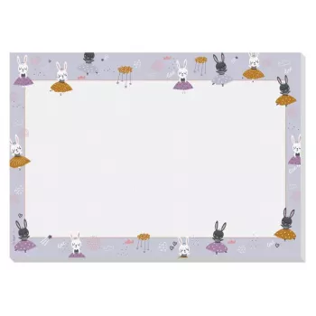 Tapete de secretária SIGEL Bunny Ballerinas Lilás Papel 30 folhas