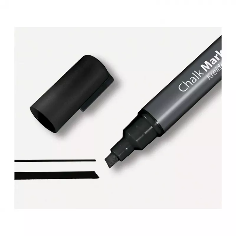 Marcador de giz SIGEL 50 Chalk Marker ponta chanfrada 1-5 mm Preto 1 unid.