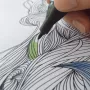 Tapete de secretária SIGEL Relax HO570 Liso Preto/Branco 595 x 410 mm