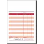 Bloco de recibos SIGEL KC621 com folha de adição, A6 horizontal, 50 formulários, numeração sequencial, branco
