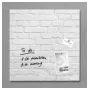 Quadro magnético de vidro SIGEL GL164 480 x 480 mm Branco