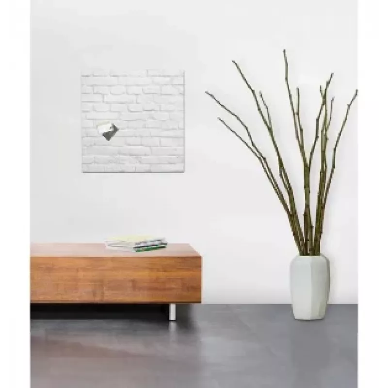 Quadro magnético de vidro SIGEL GL164 480 x 480 mm Branco