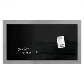SIGEL artverum quadro magnético de vidro 910 x 460 mm super branco sem moldura