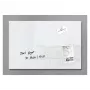 SIGEL artverum quadro magnético de vidro 600 x 400 mm branco sem moldura